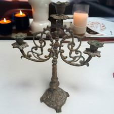 Vintage Brass Candelabra 3-Arm