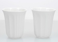 Hotel Chocolat x 2 White Mugs / Beakers