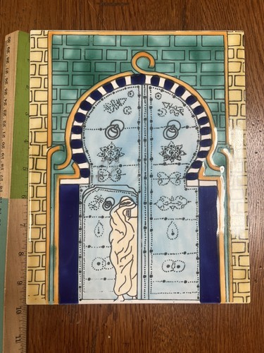 Vintage tunisian ceramic wall - vintage,