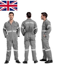 Men Boiler Suit Work Wear Overalls Coveralls Mechanics Boiler suit Protective UK