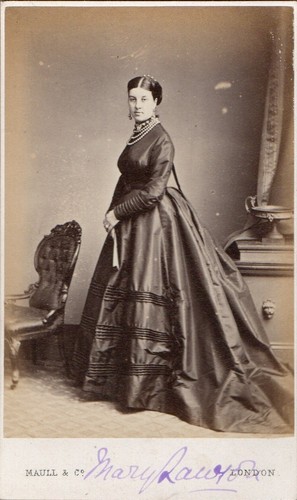 1868 london cdv lady named - london,