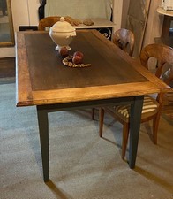 Wooden table blackboard dining