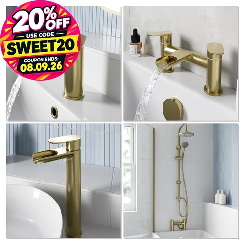 Waterfall bathroom taps - waterfall,
