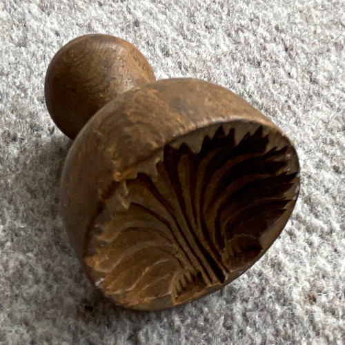 Antique treen wooden - antique, butter