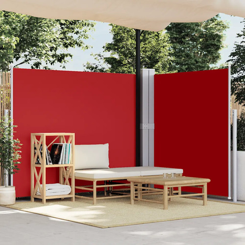 Side awning retractable red - retractable,