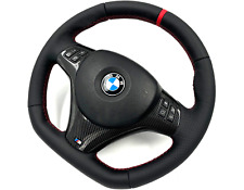 BMW 1 3 Series M3 E81 E82 E88 E90 E91 E92 E93 M Steering Wheel FLAT BOTTOM Red