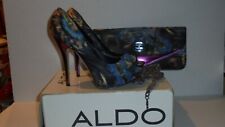 Aldo platform shoes with a clutch bag w/ chain Shoes are size 7