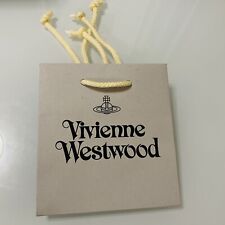 Genuine Vivienne Westwood Grey Gift Mini Paper Bag For Jewellery