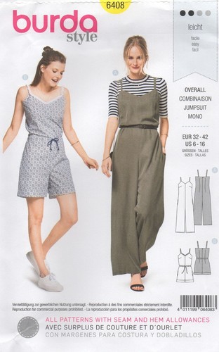 Burda sewing pattern 6408 - sewing, easy