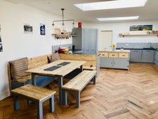Farmhouse corner dining table - corner,