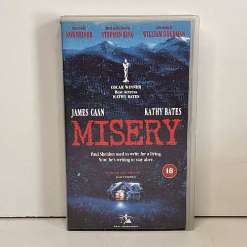Misery vhs pal 1994 - misery, rob