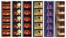 ASSORTED DISNEY ANIMATED FILMS - BUNDLE OF SIX STRIPS OF FIVE 35mm FILM CELLS