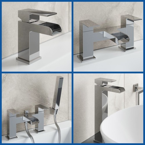 Waterfall bathroom taps - taps, chrome
