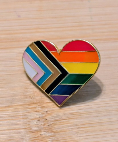 Progress pride heart metal - progress,