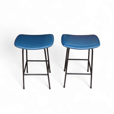 Pair of Mid Century Kandya Style Low Stools C.1960