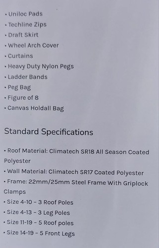 Camptech cayman full awning - camptech,