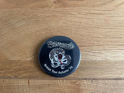 Whitesnake badge vintage - whitesnake-badge,