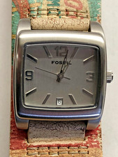 Fossil JR-8719 Ladies All St/Steel Calendar Quartz Watch, VGC., New battery