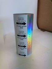 Silver holographic Foil, used