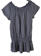 FatFace Top UK 8 Blue White