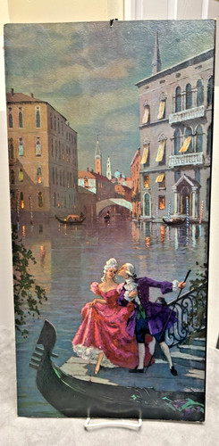 Vintage venice panel albo - venice, by