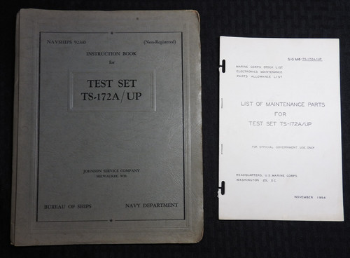 1954 172a radio test set - radio,