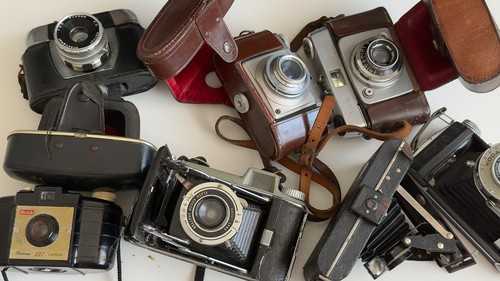 Vintage camera binocular job - camera,