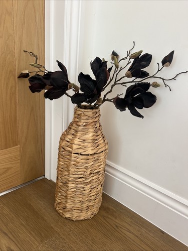 Wicker flower planter - flower,