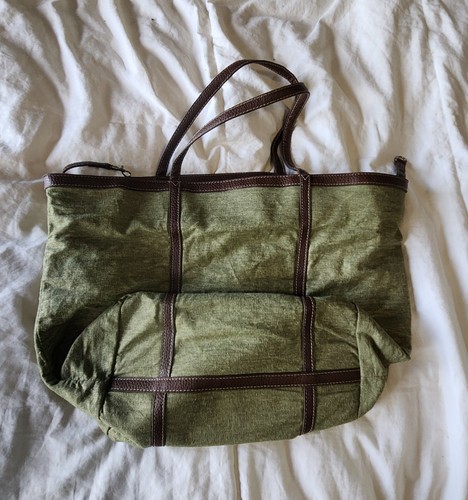 Unbranded green canvas - green, tote
