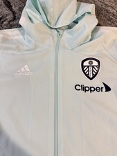 Leeds United 2021/22 Adidas Full Zip Hooded Training Jacket. Mens Size Medium