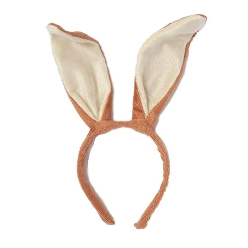 Brown bendable long bunny - brown,