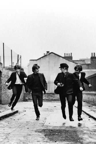 The beatles running - the, in