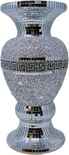 Silver Crushed Diamond Mirror