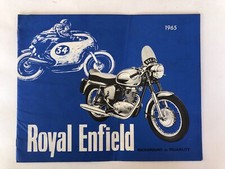 Royal Enfield Brochure 1965 All Bullet Clipper Olympic Continental Crusader etc