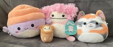 Squishmallows Arco The Crab & Tahoe The Calico Cat & Benny & Brina