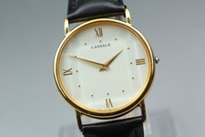 Vintage 1990 [Near MINT] Seiko Lassale 8N20-7000 Gold Roman 32mm Qz Men's Watch