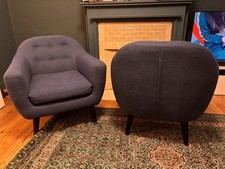 Pair of Made.com blue