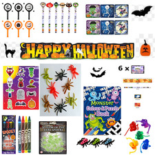 Halloween Party Bag Fillers Trick or Treat Lucky Dip Goodies Kids Novelty Toys