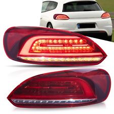 For 2009-2014 Volkswagen Scirocco MK3 Red Rear Lights W/Startup &Sequential Pair