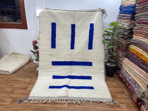 Moroccan beni ourain rug - moroccan,