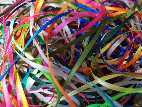 Double satin 3mm ribbon - ,