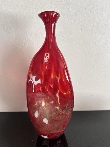Signed medina art glass bottle - signed,