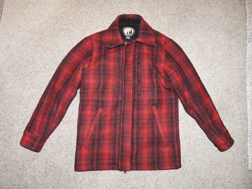 Woolrich hunt coat red check - hunt, coat.