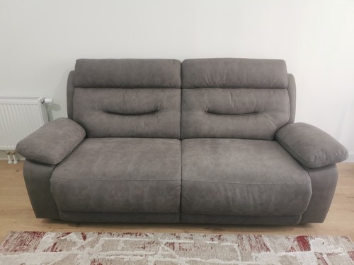 Seater grey coloured sofa - coloured,