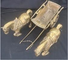 Vintage large heavy brass