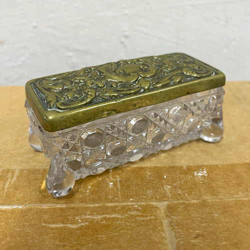 Vintage small clear cut glass - vintage,