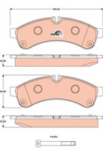 TRW Brake Pads GDB1780 Iveco