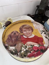 Vintage Round Decorative Tin /