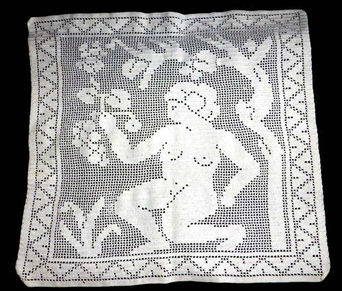 Rare antique cream hand - antique,
