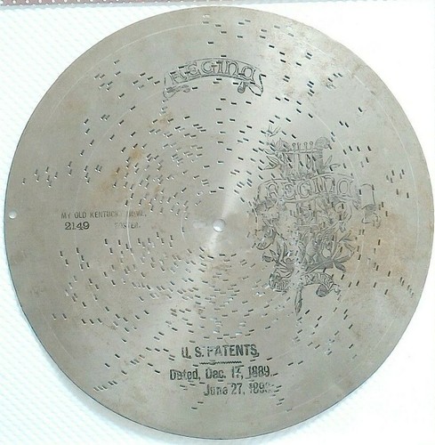 Antique disc music box - music,